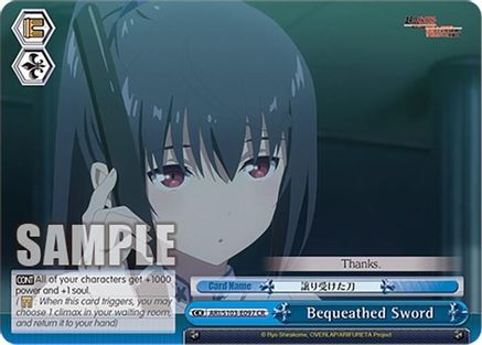 Image of Bequeathed Sword (ARI/S103-E097 CR) - Arifureta: From Commonplace to World's Strongest