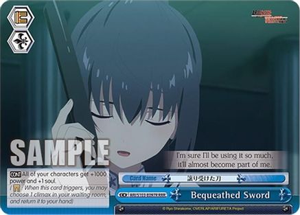 Image of Bequeathed Sword (RRR) (ARI/S103-E097R RRR) - Arifureta: From Commonplace to World's Strongest