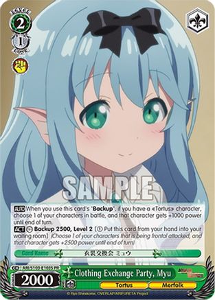 Image of Clothing Exchange Party, Myu (Foil) (ARI/S103-E103S PR) - Arifureta: From Commonplace to World's Strongest