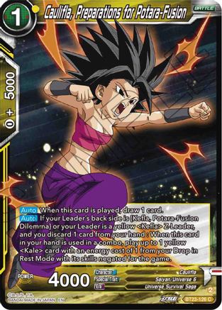 Image of Caulifla, Preparations for Potara-Fusion (BT23-126) - Perfect Combination