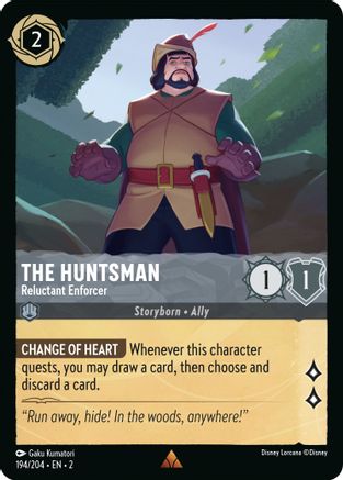 Image of The Huntsman - Reluctant Enforcer (194/204) - Rise of the Floodborn Cold Foil