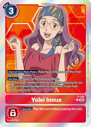 Image of Yolei Inoue - P-126 (Tamer Party Pack -The Beginning- Ver. 2.0) (P-126) - Digimon Promotion Cards Foil