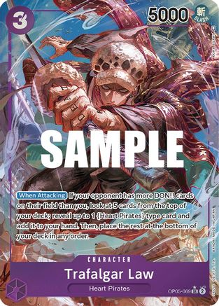 Image of Trafalgar Law (Alternate Art) (069) (OP05-069) - Awakening of the New Era Foil