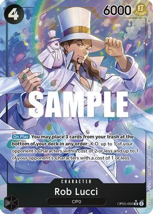 Image of Rob Lucci (093) (Alternate Art) (OP05-093) - Awakening of the New Era Foil