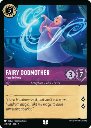 Image of Fairy Godmother - Here to Help (40/204) - Rise of the Floodborn Cold Foil