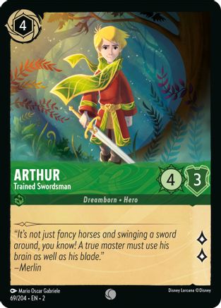 Image of Arthur - Trained Swordsman (69/204) - Rise of the Floodborn Cold Foil