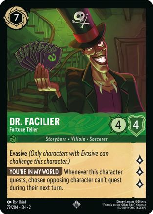 Image of Dr. Facilier - Fortune Teller (79/204) - Rise of the Floodborn Cold Foil