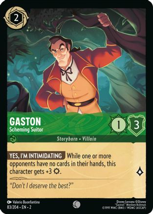 Image of Gaston - Scheming Suitor (83/204) - Rise of the Floodborn Cold Foil