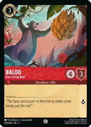 Image of Baloo - Fun-Loving Bear (103/204) - Rise of the Floodborn