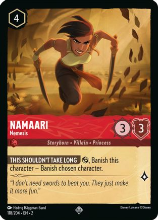 Image of Namaari - Nemesis (118/204) - Rise of the Floodborn Cold Foil