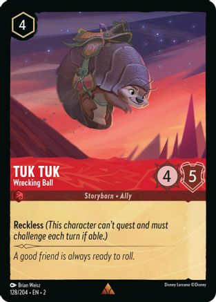 Image of Tuk Tuk - Wrecking Ball (128/204) - Rise of the Floodborn Cold Foil