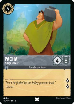 Image of Pacha - Village Leader (190/204) - Rise of the Floodborn Cold Foil