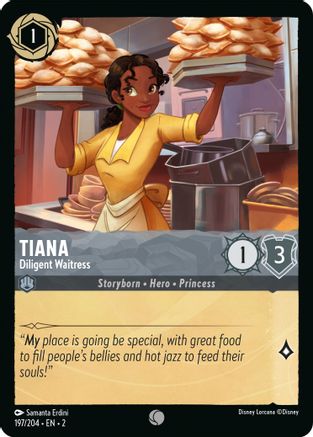 Image of Tiana - Diligent Waitress (197/204) - Rise of the Floodborn