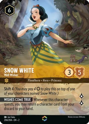 Image of Snow White - Well Wisher (Enchanted) (206/204) - Rise of the Floodborn Holofoil