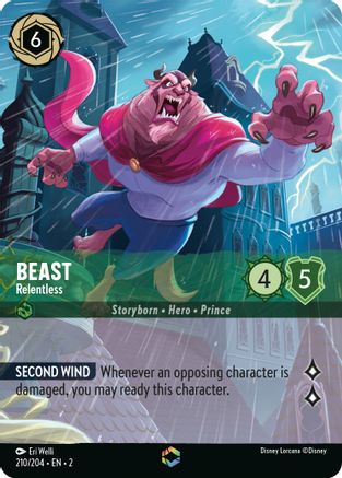 Image of Beast - Relentless (Enchanted) (210/204) - Rise of the Floodborn Holofoil