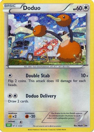 Image of Doduo 013/034  - Holofoil Trading Card Game Classic - Classic Collection