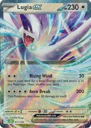 Image of Lugia ex 017/034  - Holofoil Trading Card Game Classic - Classic Collection
