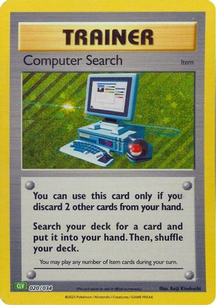 Image of Computer Search (CLV) 020/034  - Holofoil Trading Card Game Classic - Classic Collection