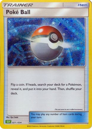 Image of Poke Ball (CLV) 021/034  - Holofoil Trading Card Game Classic - Classic Collection