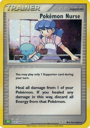 Image of Pokemon Nurse 023/034  - Holofoil Trading Card Game Classic - Classic Collection