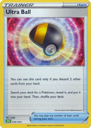 Image of Ultra Ball (CLV) 030/034  - Holofoil Trading Card Game Classic - Classic Collection