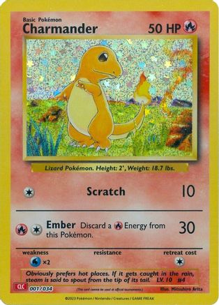 Image of Charmander 001/034  - Holofoil Trading Card Game Classic - Classic Collection