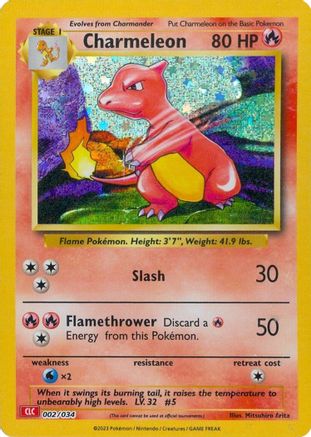 Image of Charmeleon 002/034  - Holofoil Trading Card Game Classic - Classic Collection