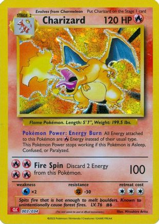 Image of Charizard 003/034  - Holofoil Trading Card Game Classic - Classic Collection
