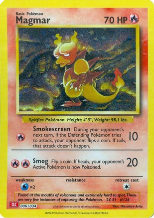 Image of Magmar 006/034  - Holofoil Trading Card Game Classic - Classic Collection