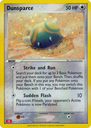 Image of Dunsparce 015/034  - Holofoil Trading Card Game Classic - Classic Collection
