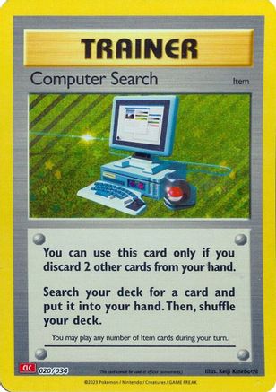 Image of Computer Search (CLC) 020/034  - Holofoil Trading Card Game Classic - Classic Collection