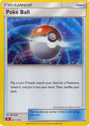 Image of Poke Ball (CLC) 021/034  - Holofoil Trading Card Game Classic - Classic Collection