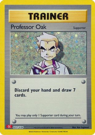 Image of Professor Oak (CLC) 023/034  - Holofoil Trading Card Game Classic - Classic Collection