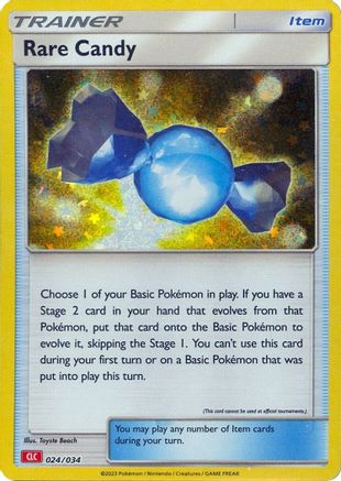 Image of Rare Candy (CLC) 024/034  - Holofoil Trading Card Game Classic - Classic Collection