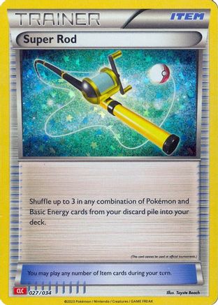 Image of Super Rod (CLC) 027/034  - Holofoil Trading Card Game Classic - Classic Collection