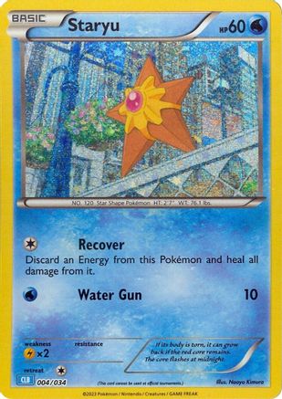 Image of Staryu 004/034  - Holofoil Trading Card Game Classic - Classic Collection