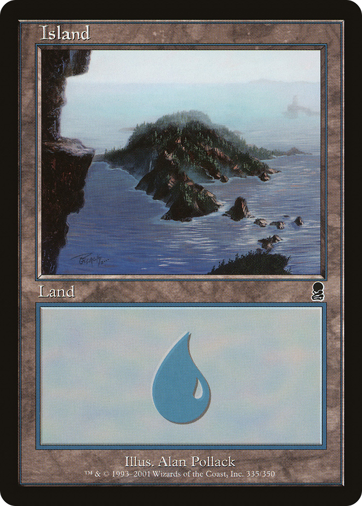 Image of Island (335) (ODY-335) - Odyssey Foil