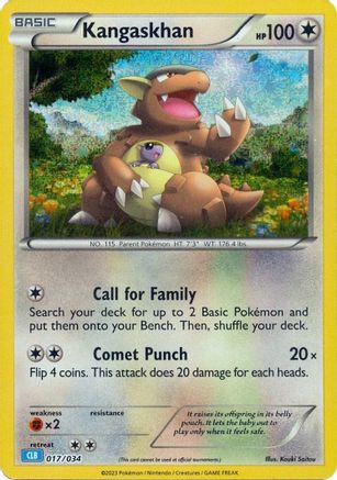 Image of Kangaskhan 017/034  - Holofoil Trading Card Game Classic - Classic Collection