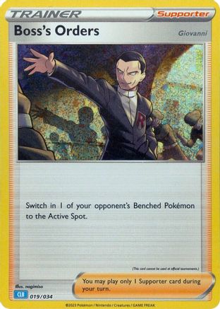 Image of Boss's Orders (CLB) 019/034  - Holofoil Trading Card Game Classic - Classic Collection