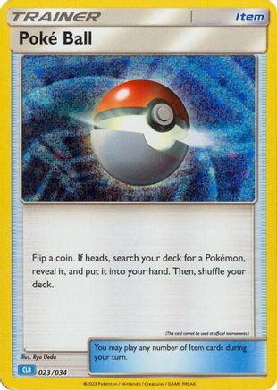 Image of Poke Ball (CLB) 023/034  - Holofoil Trading Card Game Classic - Classic Collection