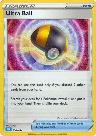 Image of Ultra Ball (CLB) 030/034  - Holofoil Trading Card Game Classic - Classic Collection