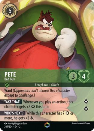 Image of Pete - Bad Guy (Enchanted) (209/204) - Rise of the Floodborn Holofoil