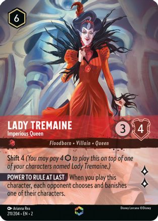 Image of Lady Tremaine - Imperious Queen (Enchanted) (211/204) - Rise of the Floodborn Holofoil
