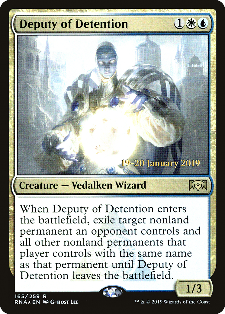 Image of Deputy of Detention (PRE-165) - Ravnica Allegiance Promos Foil
