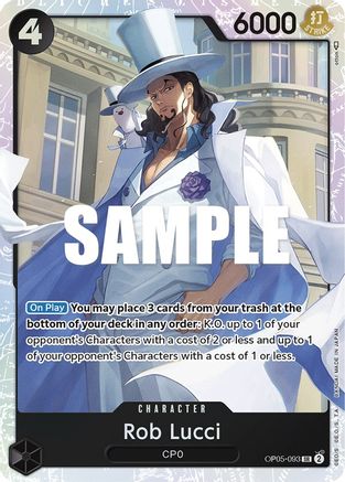 Image of Rob Lucci (093) (OP05-093) - Awakening of the New Era Foil