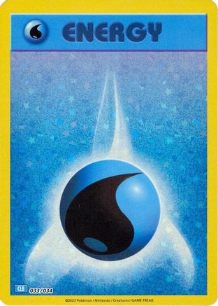 Image of Basic Water Energy 033/034  - Holofoil Trading Card Game Classic - Classic Collection