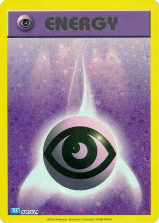 Image of Basic Psychic Energy 034/034  Trading Card Game Classic - Classic Collection