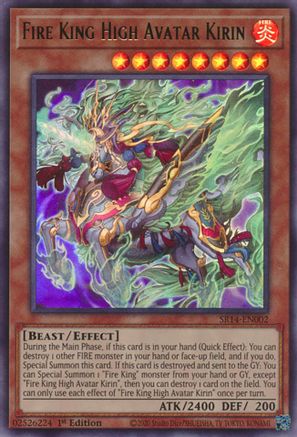Image of Fire King High Avatar Kirin (SR14-EN002) - Structure Deck: Fire Kings Unlimited