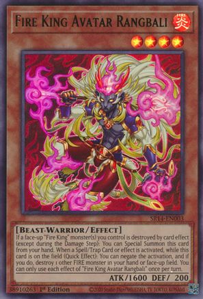 Image of Fire King Avatar Rangbali (SR14-EN003) - Structure Deck: Fire Kings 1st Edition
