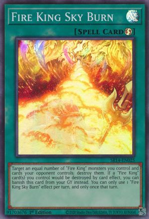 Image of Fire King Sky Burn (SR14-EN025) - Structure Deck: Fire Kings Unlimited